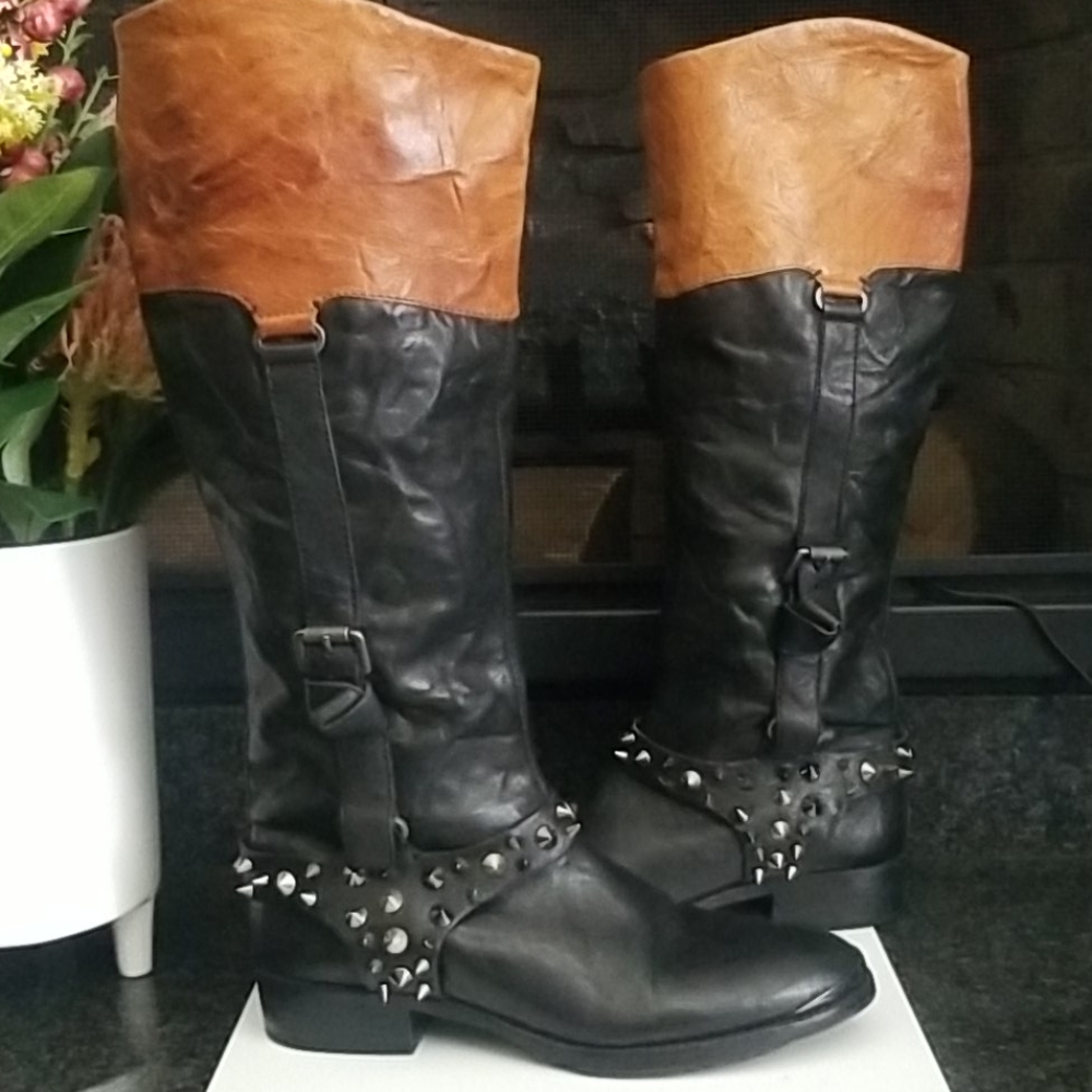 Studded Sam Edleman Like New 7.5 Leather